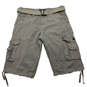 Fried Denim Cargo Shorts Men's Size 32 Grey Knee Length Outdoor